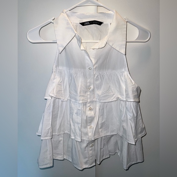 ZARA Ruffled Top - Picture 2 of 4